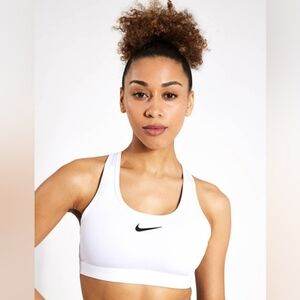 NWT! Nike Women's Dri Fit White Sports Bra Size XL